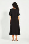 Verge Cayman Midi Dress in Black - Arielle Clothing