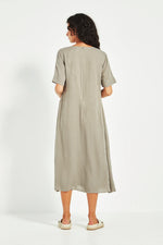 Verge Cayman Midi Dress in Green Tea - Arielle Clothing