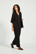 Verge Cayman Elbow Sleeve Jacket in Black - Arielle Clothing