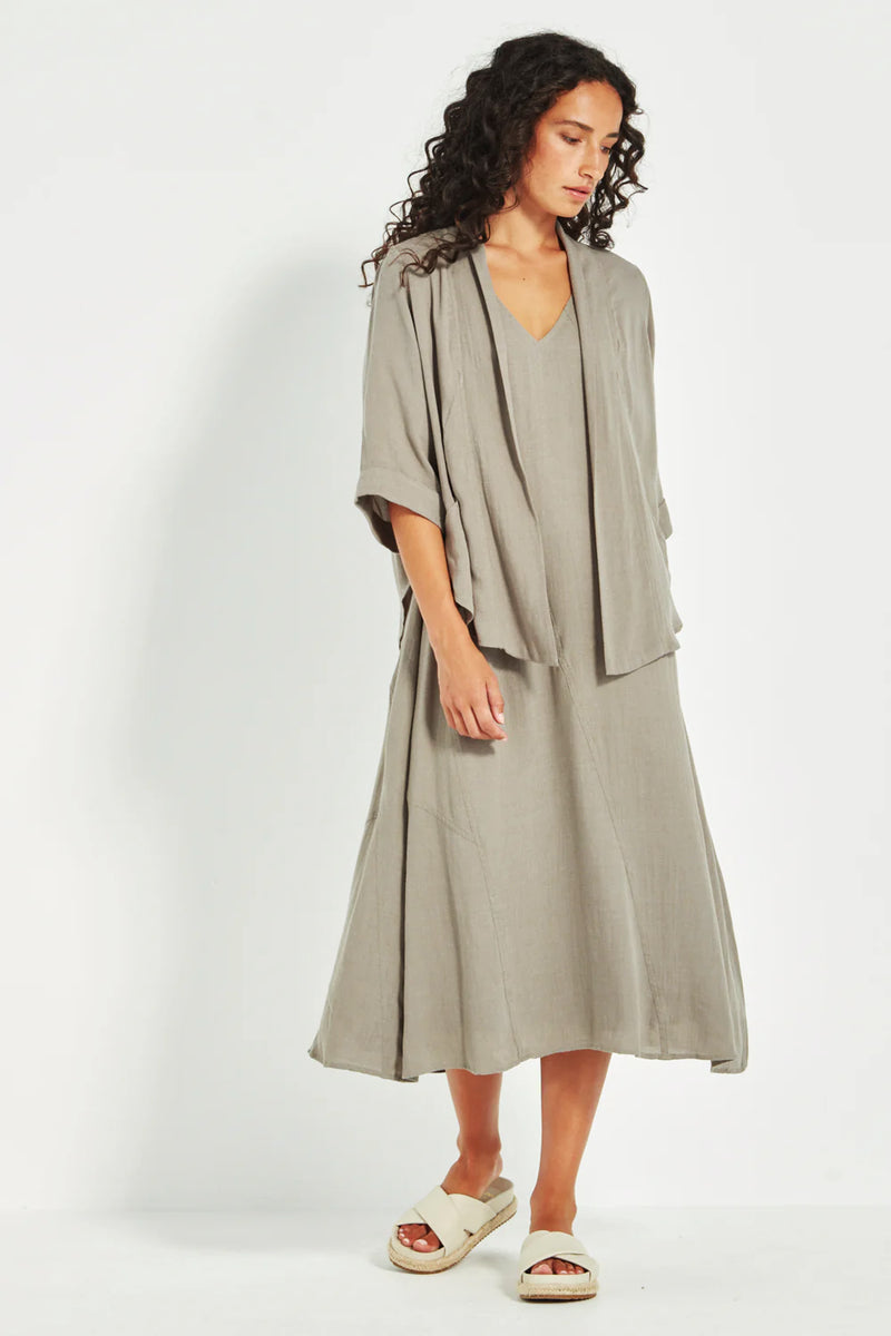 Verge Cayman Elbow Sleeve Jacket in Green Tea - Arielle Clothing