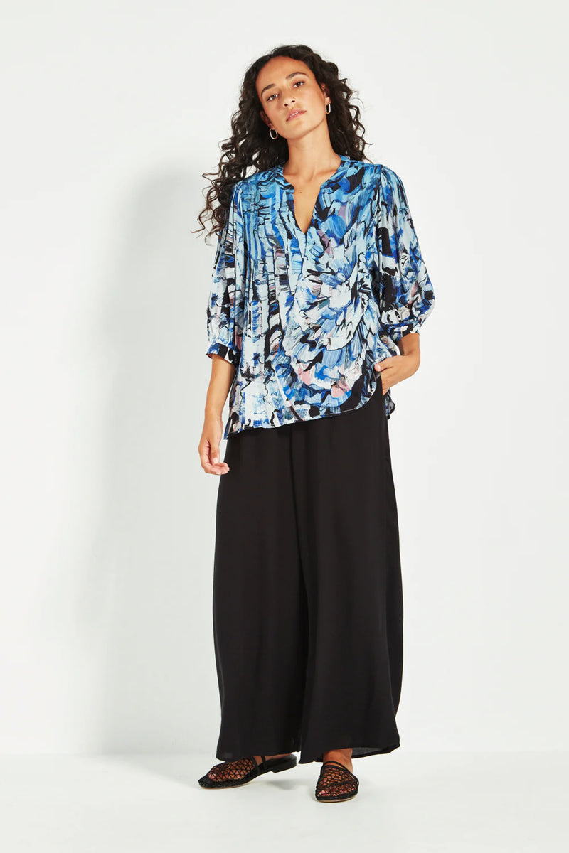 Verge Cayman Palazzo Pants in Black - Arielle Clothing
