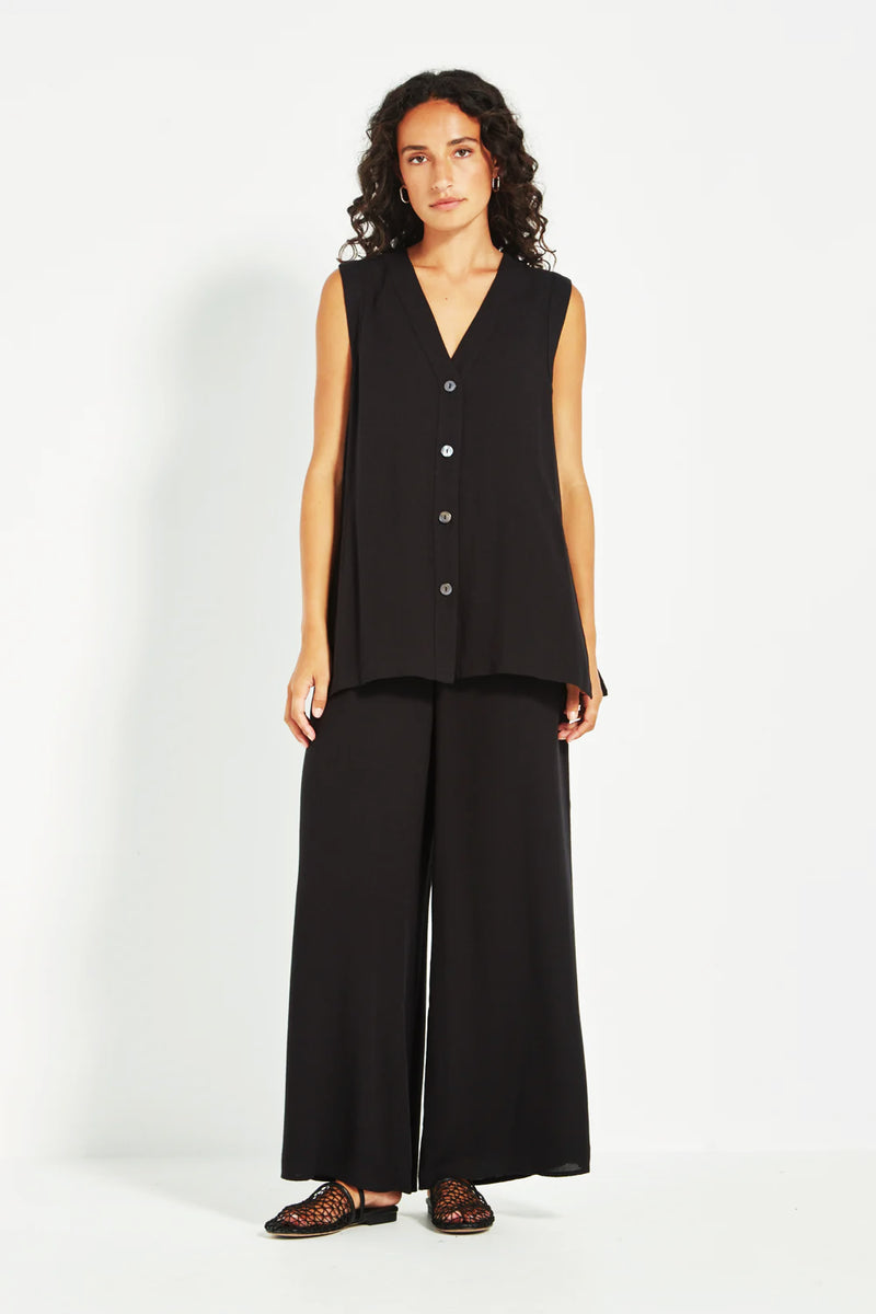 Verge Cayman Palazzo Pants in Black - Arielle Clothing