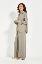 Verge Cayman Palazzo Pant in Green Tea - Arielle Clothing