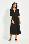 Verge Connie Midi Dress in Black - Arielle Clothing