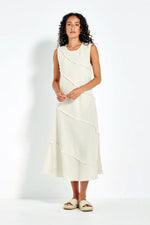 Verge Elle Bias Cut Midi Dress in Cashew - Arielle Clothing