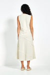 Verge Elle Bias Cut Midi Dress in Cashew - Arielle Clothing