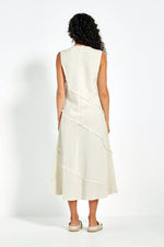 Verge Elle Bias Cut Midi Dress in Cashew - Arielle Clothing