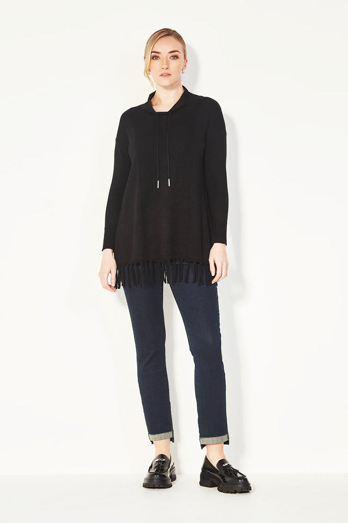 Verge Havana Sweater in Black - Arielle Clothing