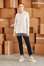 Verge Havana Sweater in Bone - Arielle Clothing 