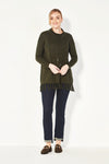 Verge Havana Sweater in Olive Marle - Arielle Clothing