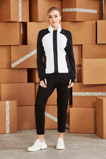 Verge Idaho Jacket in Black & White - Arielle Clothing