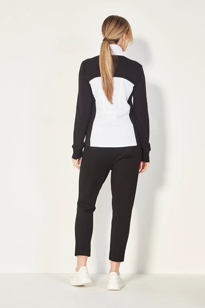 Verge Idaho Jacket in Black & White - Arielle Clothing