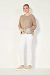 Verge Loom Sweater in Latte - Arielle Clothing