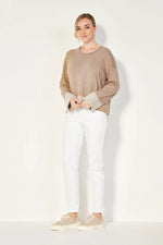 Verge Loom Sweater in Latte - Arielle Clothing