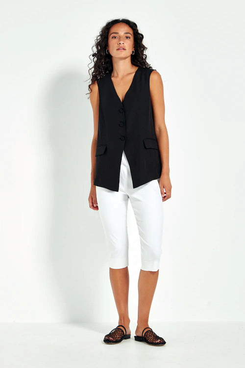 Verge Loretta Vest in Black - Arielle Clothing