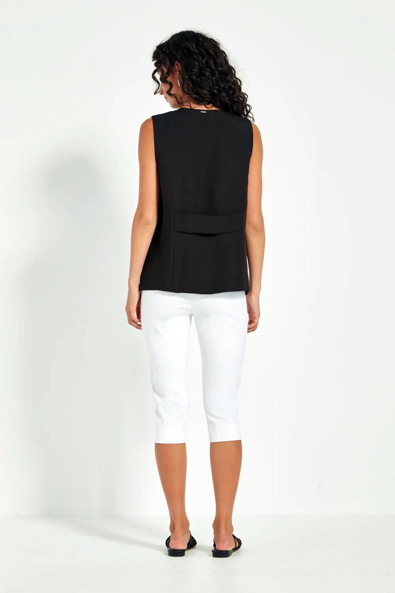 Verge Loretta Vest in Black - Arielle Clothing