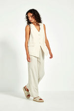 Verge Sierra Wide Leg Pants in Cashew - Arielle Clothing