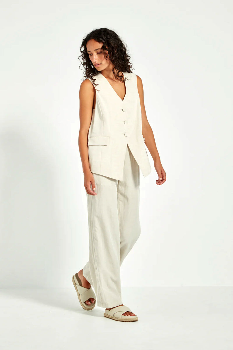 Verge Sierra Wide Leg Pants in Cashew - Arielle Clothing