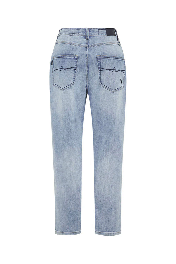 Verge Paris Boyfriend Jean in Mid Blue - Arielle Clothing