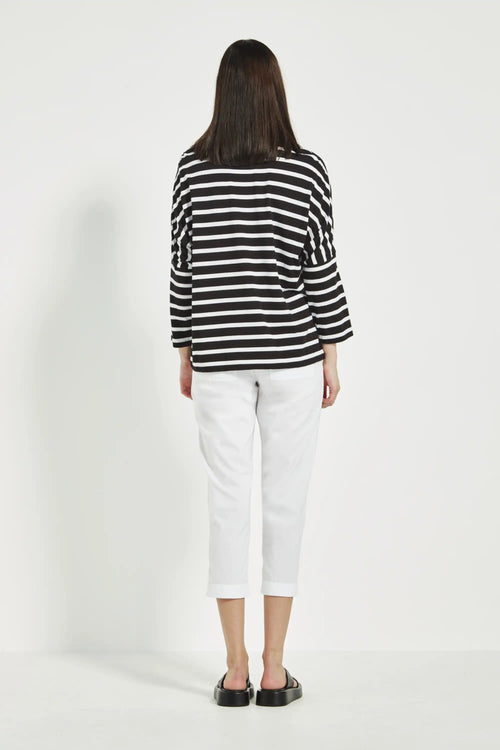 Verge Sail Tee in Black - Arielle Clothing