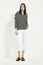 Verge Sail Tee in Black - Arielle Clothing