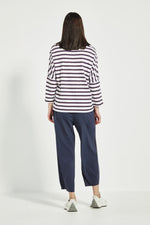 Verge Sail Top in Denim - Arielle Clothing