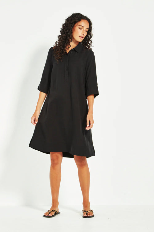 Verge Seville Shift Dress in Black - Arielle Clothing