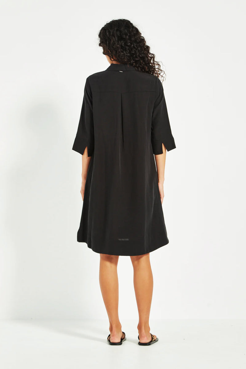 Verge Seville Shift Dress in Black - Arielle Clothing
