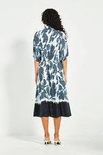Verge Sovereign Dress in Ink Print - Arielle Clothing