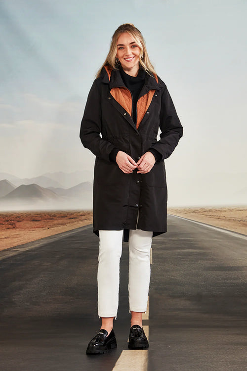 Verge Stargaze Coat in Black - Arielle Clothing