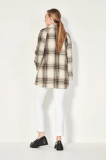 Verge Tori Coat in Check - Arielle Clothing