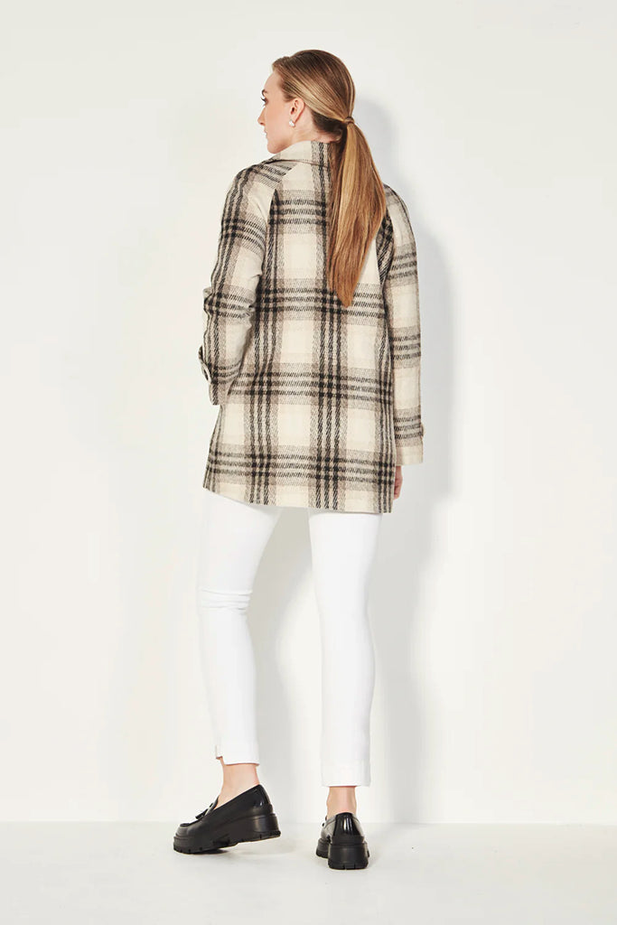 Verge Tori Coat in Check - Arielle Clothing