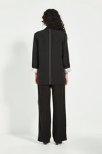 Verge Yara Longline Blazer in Black - Arielle Clothing