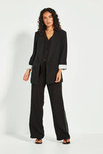 Verge Yara Longline Blazer in Black - Arielle Clothing