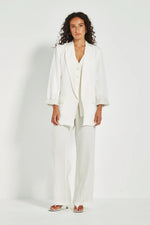 Verge Sierra Wide Leg Pants in White - Arielle Clothing