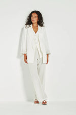 Verge Sierra Wide Leg Pants in White - Arielle Clothing
