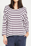 Verge Sail Top in Denim - Arielle Clothing