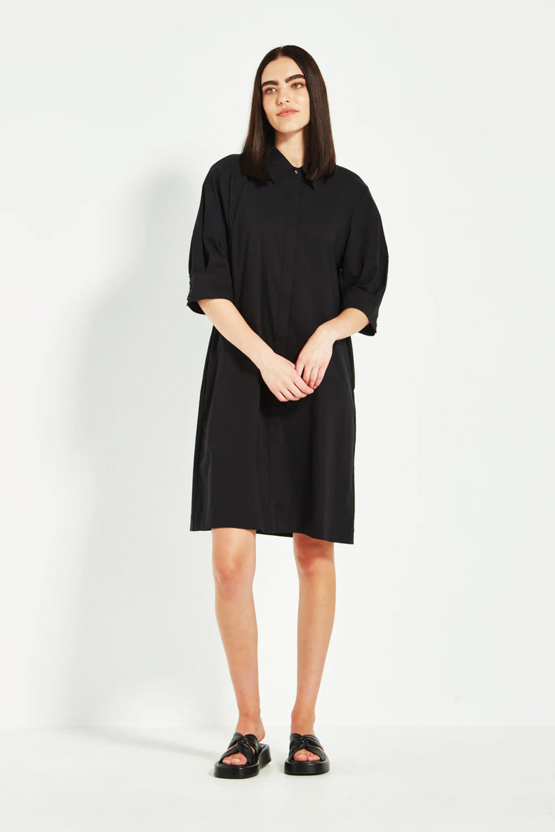 Verge Acrobat Nori Dress in Black - Arielle Clothing