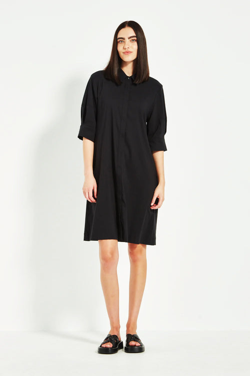 Verge Acrobat Nori Dress in Black - Arielle Clothing