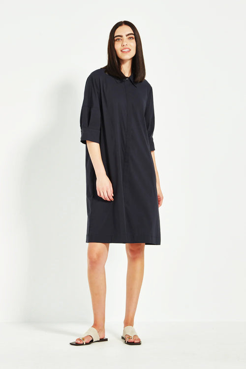 Verge Acrobat Nori Dress in French Ink - Arielle Clothing