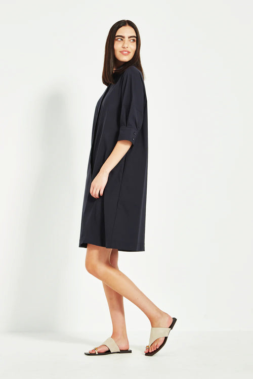 Verge Acrobat Nori Dress in French Ink - Arielle Clothing