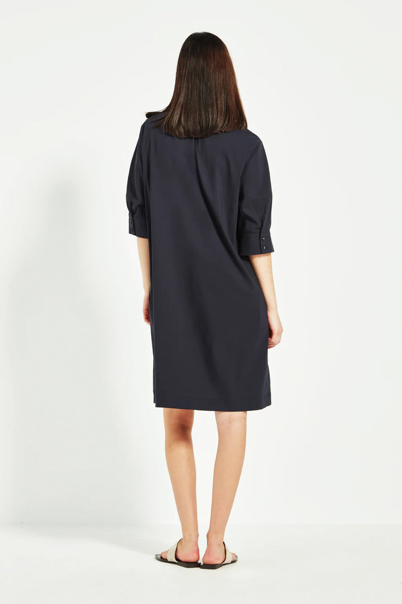 Verge Acrobat Nori Dress in French Ink - Arielle Clothing