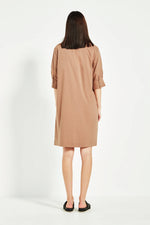 Verge Acrobat Nori Dress in Mocha - Arielle Clothing