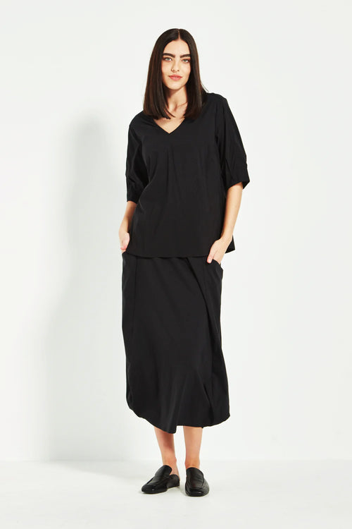 Verge Acrobat Rumour Top in Black - Arielle Clothing