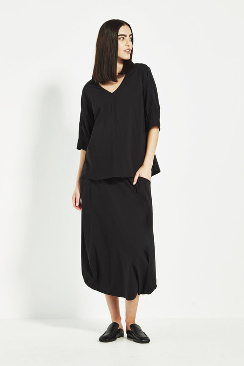 Verge Acrobat Rumour Top in Black - Arielle Clothing