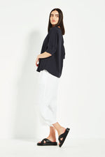 Verge Acrobat Rumour Top in French Ink - Arielle Clothing