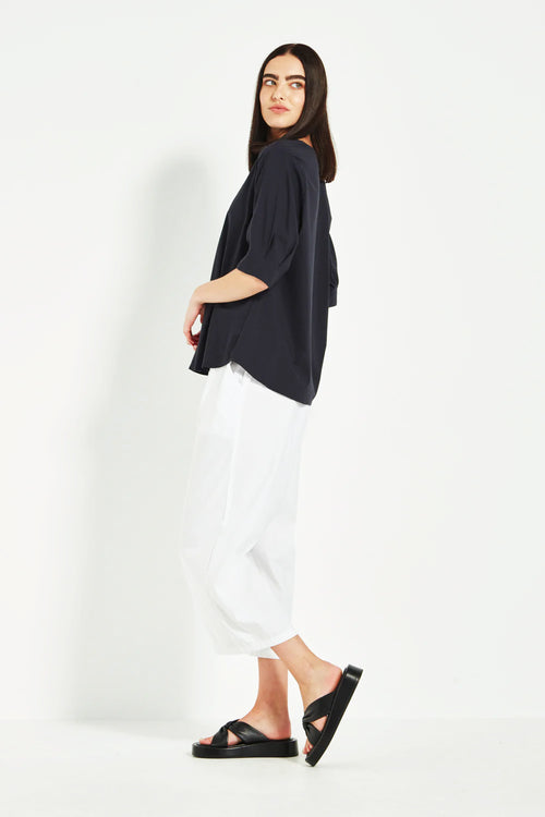 Verge Acrobat Rumour Top in French Ink - Arielle Clothing