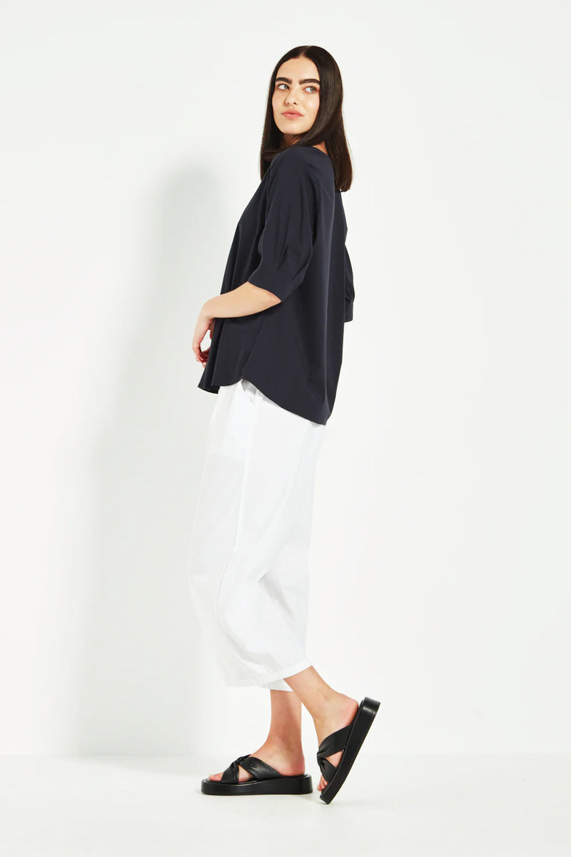 Verge Acrobat Rumour Top in French Ink - Arielle Clothing