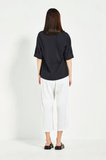 Verge Acrobat Rumour Top in French Ink - Arielle Clothing