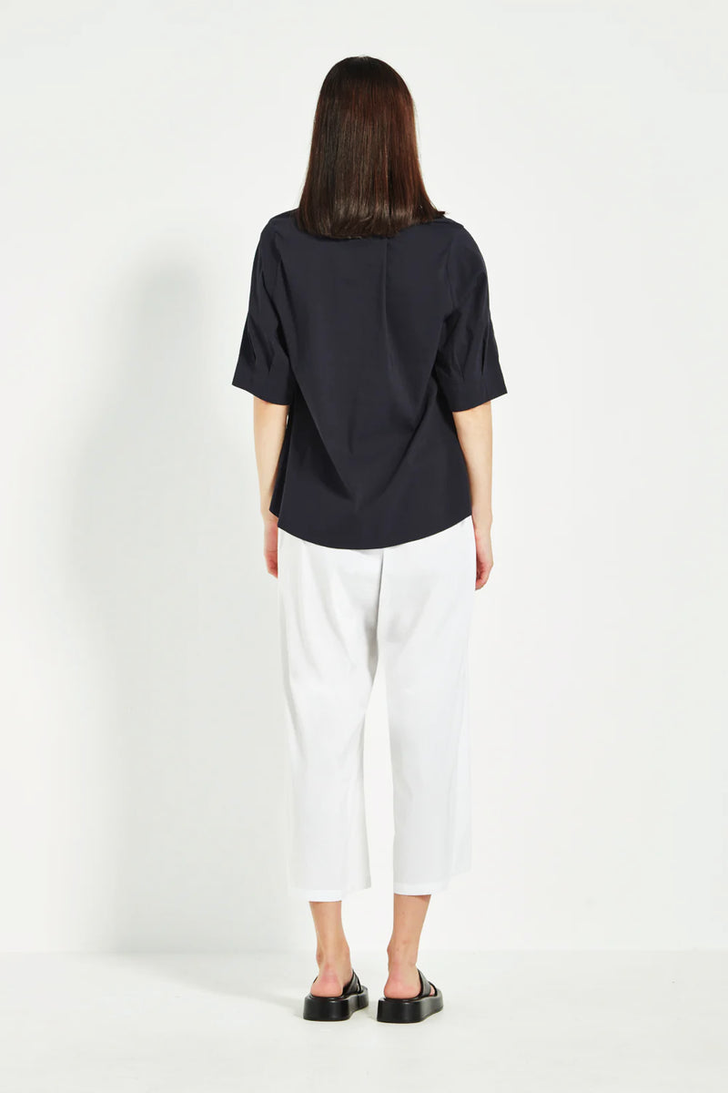 Verge Acrobat Rumour Top in French Ink - Arielle Clothing